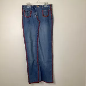 Parasuco Vintage Jeansrock lang bestickt Damen 2 - Bild 1 von 9