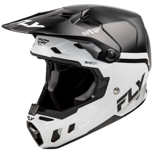 2025 Fly Racing Formula CC Objective Motocross Helmet Black White Adults - Picture 1 of 5