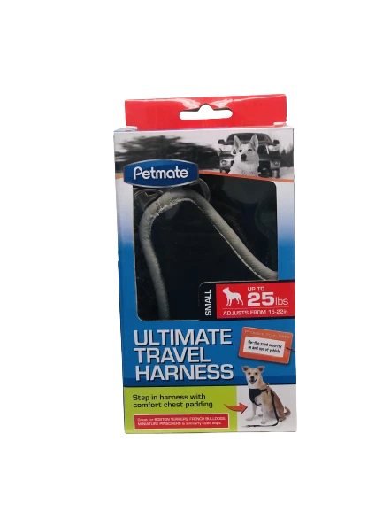 Nuevo Arnés de Viaje Ajustable Petmate Negro Ultimate + Arnés de Correa para Perro  Foto 1 de 2