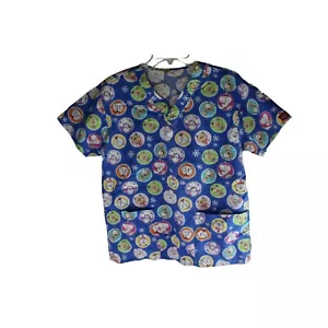 Dog Cat Scrub Top Blue M/L Medium 89191 - Picture 1 of 4