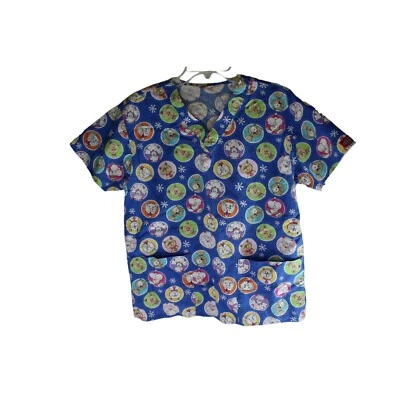 Dog Cat Scrub Top Blue M/L Medium 89191 - Image 1 of 4