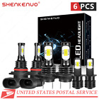 For Subaru Impreza 2006-2007 - Led Headlight Bulbs High Low Beam + Fog Light Hkb