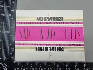 Orig'l 1935 AUBURN 8 & 12 SALON MODELS DLX PROSPEKT 18-pg PHAETON Speedster XLNT - Bild 1 von 5