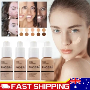 PHOERA® Soft Matte Full Coverage Liquid Foundation Concealer Longlasting Makeup - Picture 1 of 20