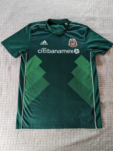 Adidas Mexico Soccer Jersey Adult Medium Green National Team Shirt Clima Lite Cover