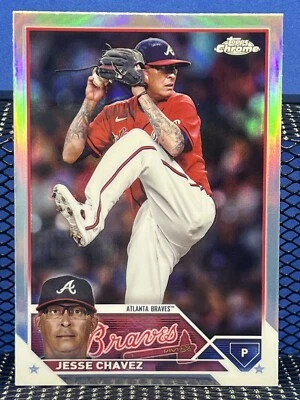 2023 Topps Chrome JESSE CHAVEZ Atlanta Braves Refractor - Image 1 of 2