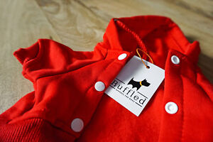 High quality cat or dog hoodie with poppers red, orange, black, gray many sizes