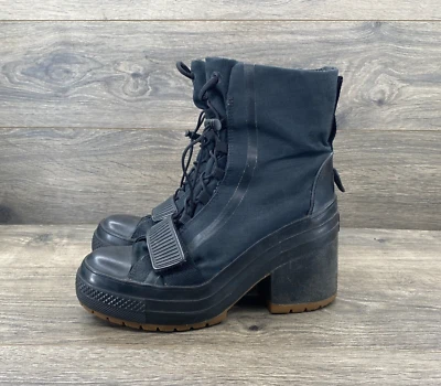 Converse GR82 Chuck Taylor All Star Chunky Boots Women’s Size 8 Black 569634C - Image 1 of 4