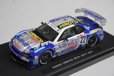 1:43 EBBRO P419 Nissan Xanavi Hiroto GT-R JGTC 2001 #22 model car - Image 1 of 4