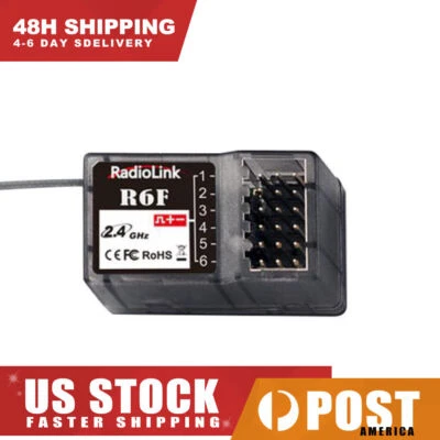 RadioLink for RC6GS RC4GS RC3S RC4G T8FB RC Transmitter 2.4Ghz 6CH R6F Receiver - Image 1 of 4