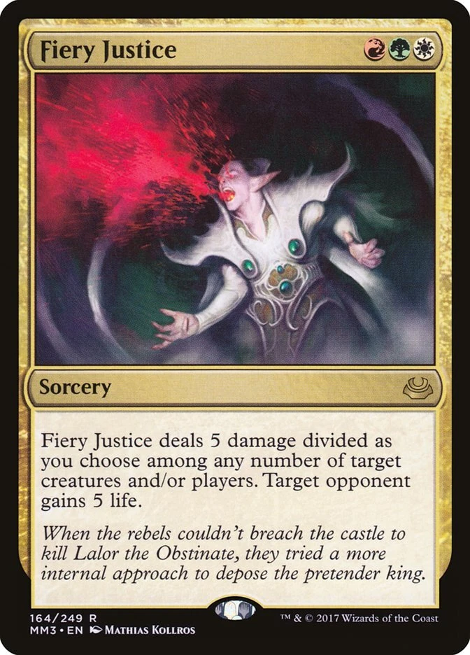Fiery Justice 164 Rare Modern Masters 2017 MM3 MTG - Image 1 of 1