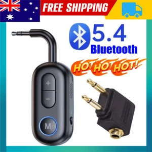 Bluetooth 5.4 Airplane Wireless Adapter TV Speaker Car AU - Picture 1 of 14