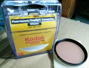 Kodak 55mm Fluorescent Daylight Conversion FLD Lens Filter FL-Day FL-D - Picture 1 of 4