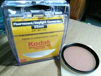Kodak 55mm Fluorescent Daylight Conversion FLD Lens Filter FL-Day FL-D  - Image 1 of 4