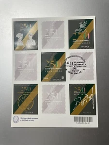 2024 Foglietto 250° Guardia Finanza Chiudilettera e Codice Barre Annullato 22.06 - Picture 1 of 2