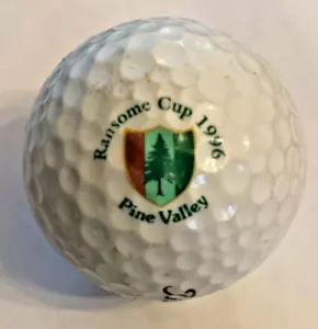 PINE VALLEY / 1996 RANSOME CUP LOGO BALL, NO OTHERS ANYWHERE. - Picture 1 of 4