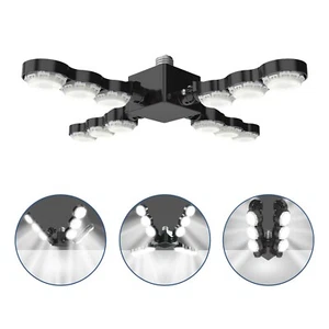 SANSI 60W LED Garage Light Deformable 6000lm Bulb LED Ceiling Workshop Light E26 - Picture 1 of 10