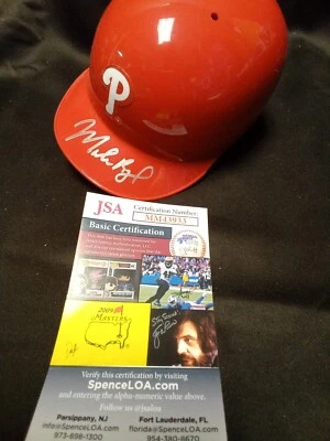 Marlon Byrd Signed Philadelphia Phillies Mini Helmet JSA COA # - Image 1 of 4