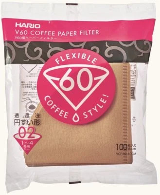*Descuento a granel* Filtro de papel de café HARIO V60 para 1-4 tazas VCF-02-100M 100 hojas Foto 1 de 4