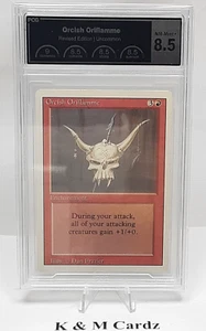 MTG - Revised - Orcish Oriflamme - Graded - PCG 8.5 - Vintage - Picture 1 of 5