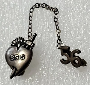 BSS SECRED HEART 56 - STERLING PIN - Picture 1 of 3