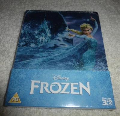 Frozen Disney Blu-ray Uk Steelbook 3D+2D UK Exclusive OOP New And Sealed - Image 1 of 4