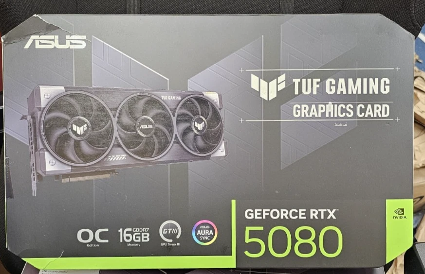 ASUS - TUF Gaming NVIDIA GeForce RTX 5080 16GB GDDR7 PCI Express 5.0 Graphics - Image 1 of 1