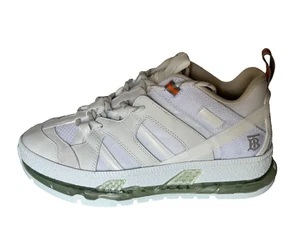 Burberry Women's White Fashion Low Top Sneakers 9 US (39 Euro) 8053929 NIB - Picture 1 of 13