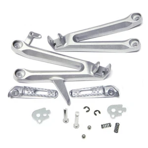 New Silver Rear Passenger Foot Pegs Bracket Fit For Honda CBR1000RR 2004-2007 - Picture 1 of 5