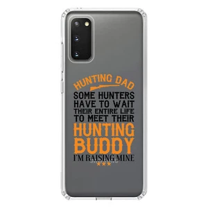 Estuche transparente para Galaxy S (elige modelo) Hunting Dad Raising My Hunting Buddy - Imagen 1 de 12