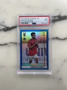 2020 Merlin Goncalo Ramos Blue Refractor Refractor RC #/75 PSA 9 #52 Rookie - Picture 1 of 2