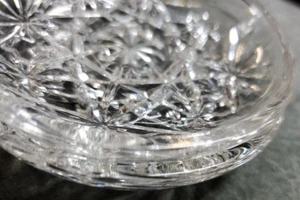 2 Anchor Hocking Coasters Early American Clear Glass Star Of David Vtg 3.75” - Picture 1 of 11