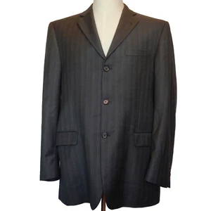 Burberry London Suit Mens Blazer Black Size 41R Nordstrom 100% Wool Sport Coat - Picture 1 of 15