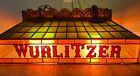 Rare Antique/ Vintage Hanging Wurlitzer Jukebox/ Piano Stained Glass Look Light 