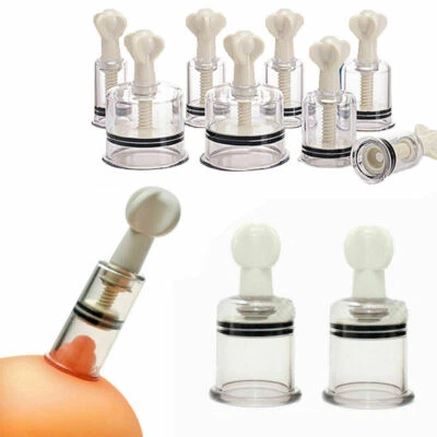 Ventosa de vaso de vacío para pezón potenciador de aumento bomba de pezón de succión 2 piezas Foto 1 de 4