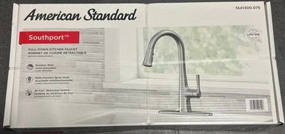 Grifo de cocina abatible American Standard Southport de una sola manija en acero inoxidable Foto 1 de 2