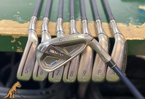 Used RH TaylorMade Sim 2 Max OS Iron Set 4-PW-AW Fujikura Ventus Blue Graphite - Picture 1 of 16