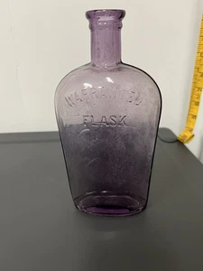 Antikes Amethystglas - Flachmannflasche mit Garantie - Bild 1 von 10