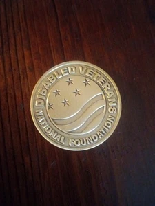 Massive Messing Disabled Veterans Coin No Veteran Left Behind Very Nice Rare Unique  - Bild 1 von 7