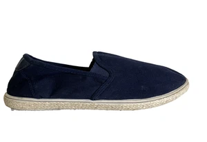 Marks &Spencer Blue Canvas Espadrilles Men’s UK 8 Classic Beach Shoes - Picture 1 of 10