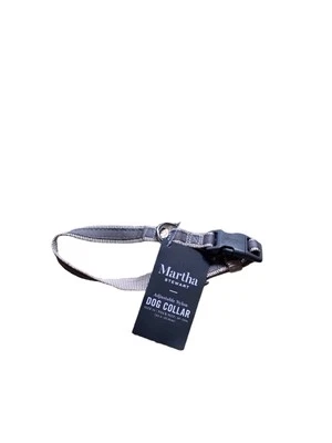 MARTHA STEWART AJUSTABLE NYLON COLLAR PERRO PAJARITA BRONCEADO TALLA 14/S Foto 1 de 4