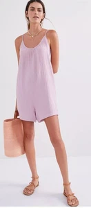 Anthropologie Daily Practice lavendel lila hauchdünn Lounge Strampler S, verstellbar - Bild 1 von 11