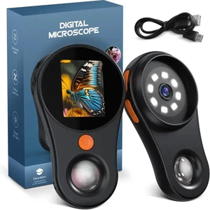 Digital Microscope Handheld 2.0 Inch IPS Color Screen Portable Digital Magnifyin - Picture 1 of 17