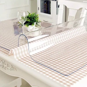 2mm Thick Premium Transparent PVC Table Protector Cover - Easy Clean, Waterproof - Picture 1 of 22