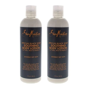 Shea Moisture African Black Soap Body Lotion 13 Oz (Pack of 2) - Picture 1 of 1