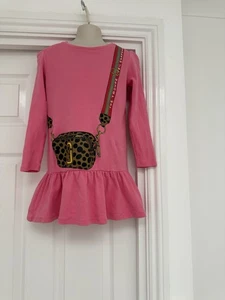 The Marc Jacobs pink tunic dress with leopard print handbag design age 8 - Picture 1 of 8