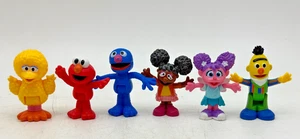 Sesame Street Figure Lot Fisher-Price 3" Big Bird Elmo Grover Abby Bert - Picture 1 of 5