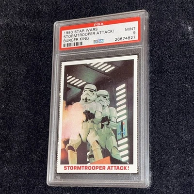 1980 Topps Card Burger Stormtrooper Attack Star Wars PSA 9 - Image 1 of 3