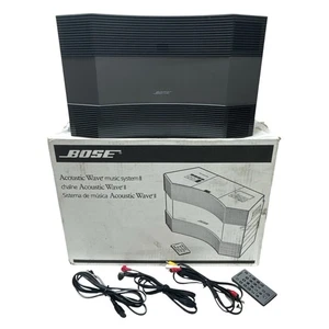 Bose Acoustic Wave Music System II grigio grafite AM/FM/CD con telecomando COMPLETAMENTE TESTATO - Foto 1 di 18