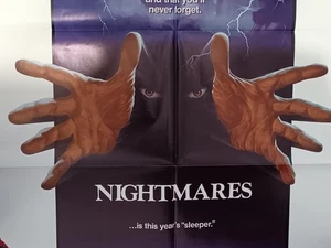 Nightmares Movie Poster 1983 Original Folded Horror One Sheet Emilio Estevez - Picture 1 of 5